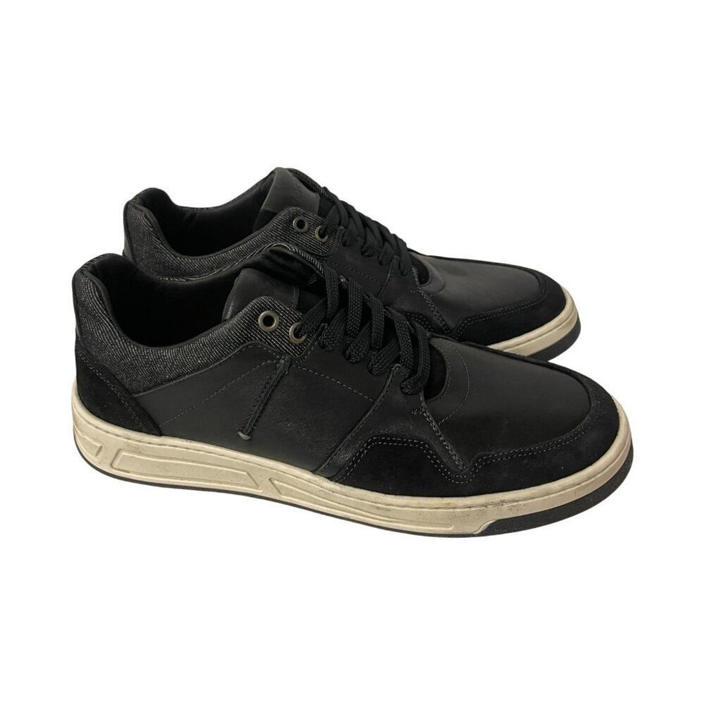 Naot Speed Mens Sneaker Shoes EU 42 US 9 Black Leather Lace Up Round Toe Mid Top